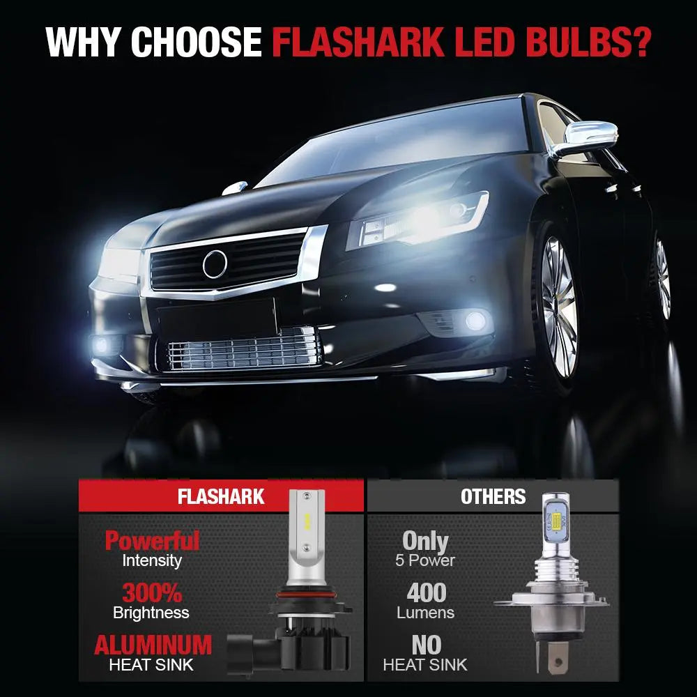 9006 HB4 LED Fog Light Bulbs 11W 3000LM | 2 Bulbs Flashark