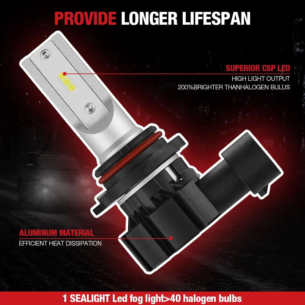 9006 HB4 LED Fog Light Bulbs 11W 3000LM | 2 Bulbs Flashark