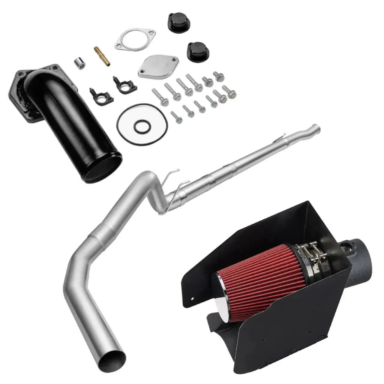 EGR/DPF Delete kIt/Air intake kit for 2008-2010 Ford 6.4 Powerstroke F250 F350 F450 6.4L Flashark