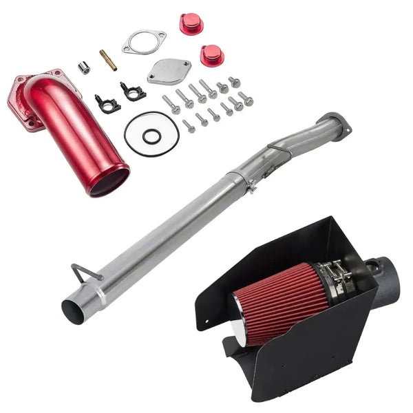 EGR/DPF Delete kIt/Air intake kit for 2008-2010 Ford 6.4 Powerstroke F250 F350 F450 6.4L Flashark