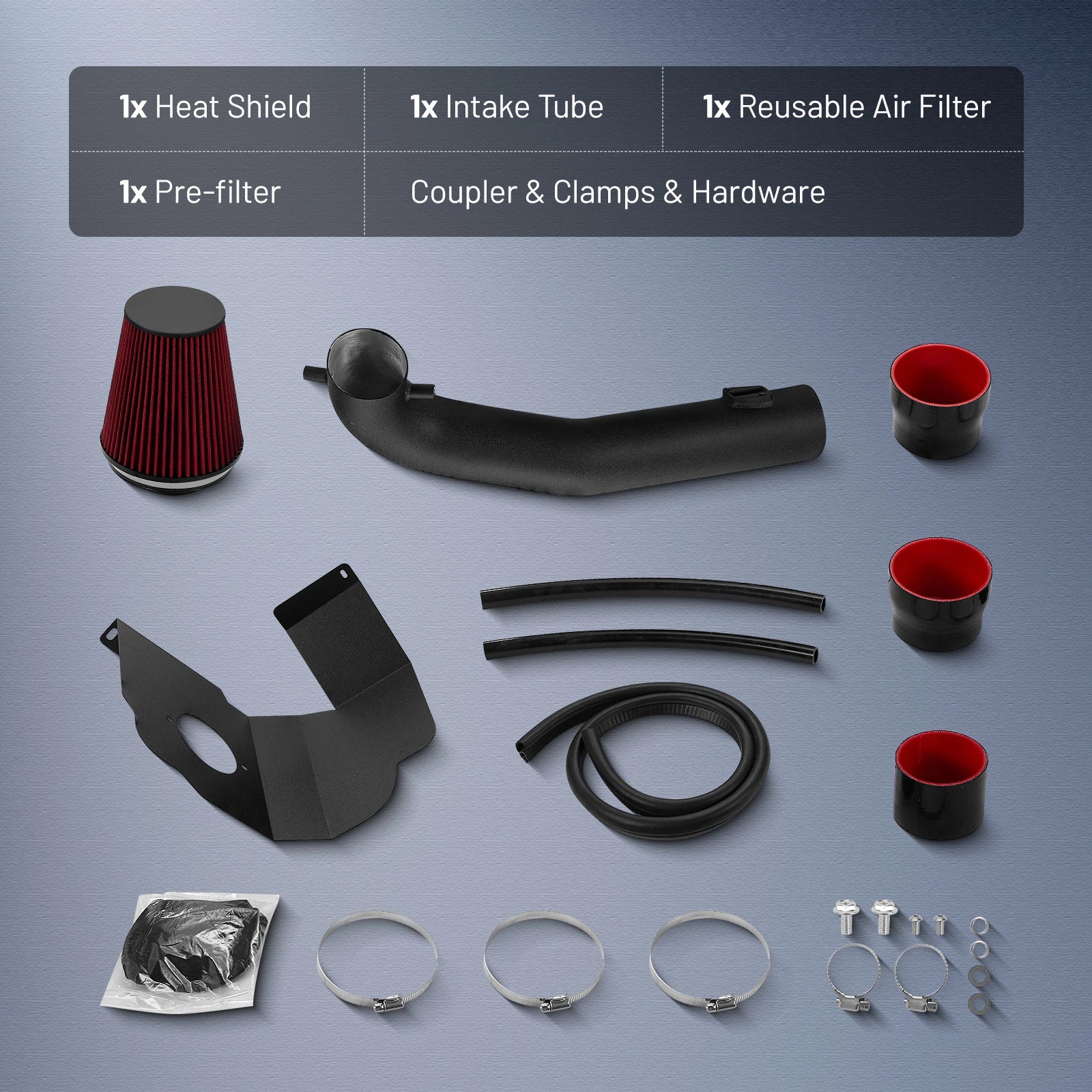Flashark Cold Air Intake Kit — 2014-2018 Chevy Silverado 1500 / GMC Sierra 1500 5.3L & 6.2L V8