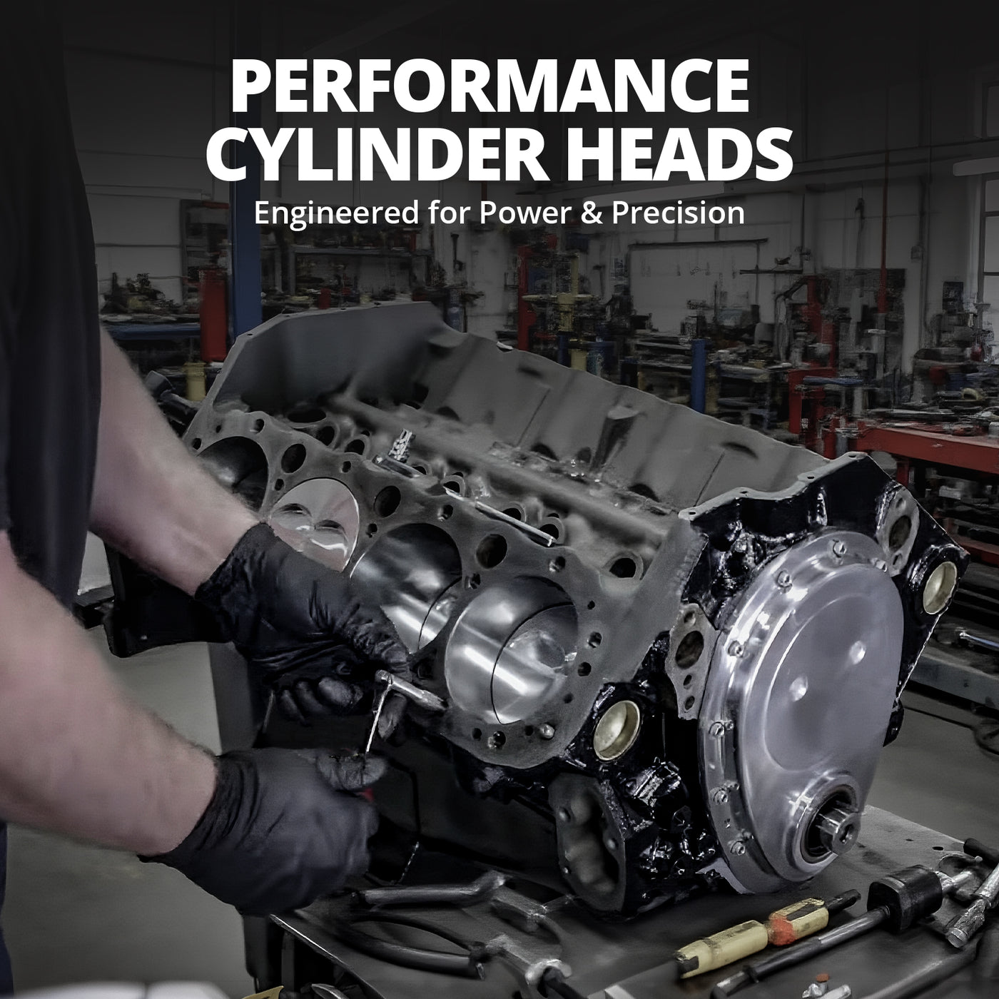 Cast Aluminum Cylinder Head for SBC Engines (Straight Plug) – Fits 1960-1986 Chevy V8 (302/327/350/383/400)