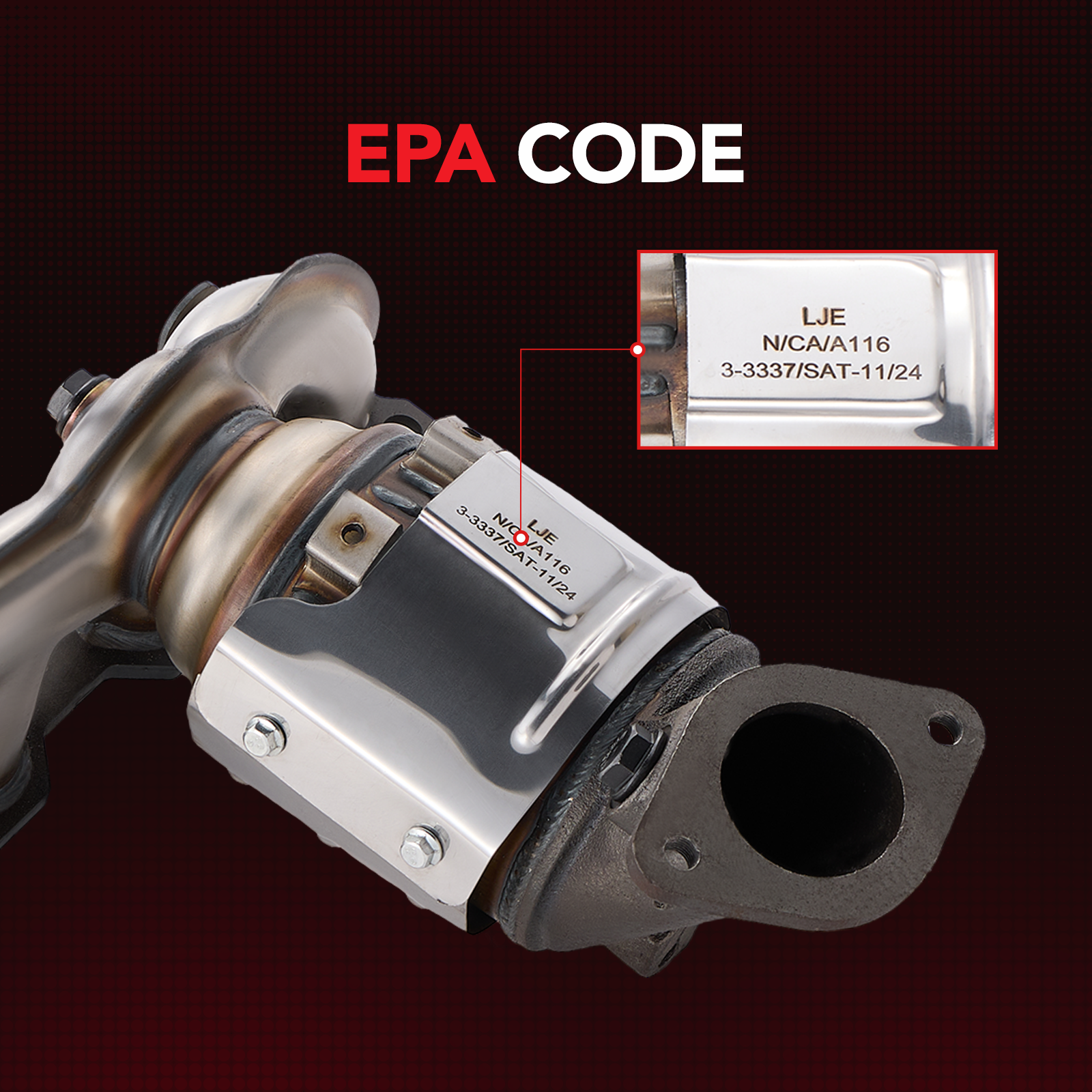 Kit de convertidor catalítico para Hyundai Santa Fe Sport y Kia Sorento L4 2.4L (2013-2016) - Ajuste directo, cumple con la EPA