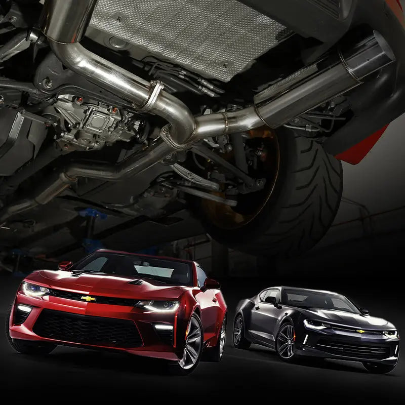 Catback Exhaust System For 2010-2015 Chevy Camaro 6.2L V8 Automatic (L99) 3" Dual (Copy) Flashark
