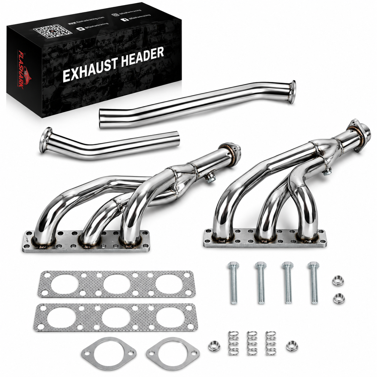 Short Tube Header & Y Pipe for 1996-2002 BMW E46 3-Series | E39 5-Series | Z3 | M52/M52TU/M54 2.5L/2.8L/3.0L I6