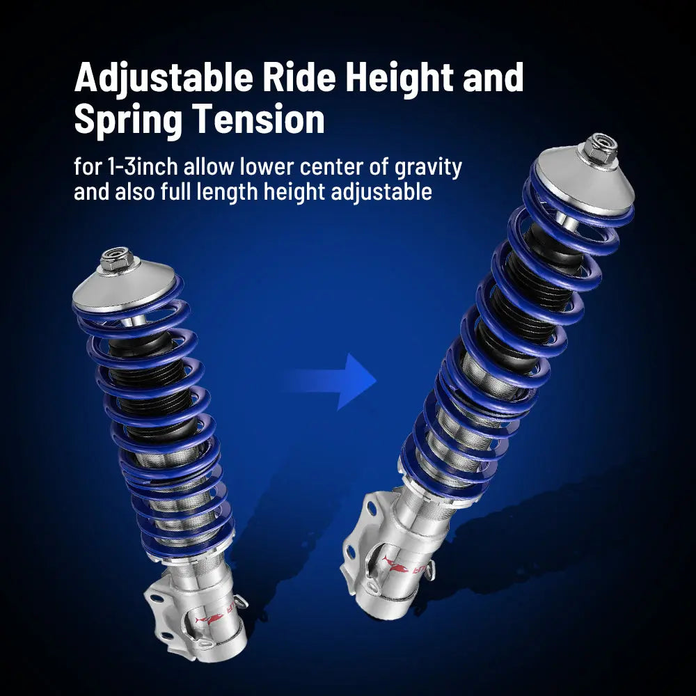 Coilover Shock Absorbers Struts 4PCS for 1985-1992 VW Golf MK2| 1991-2000 Golf Mk3 | 1988-1995 VW Corrado Flashark