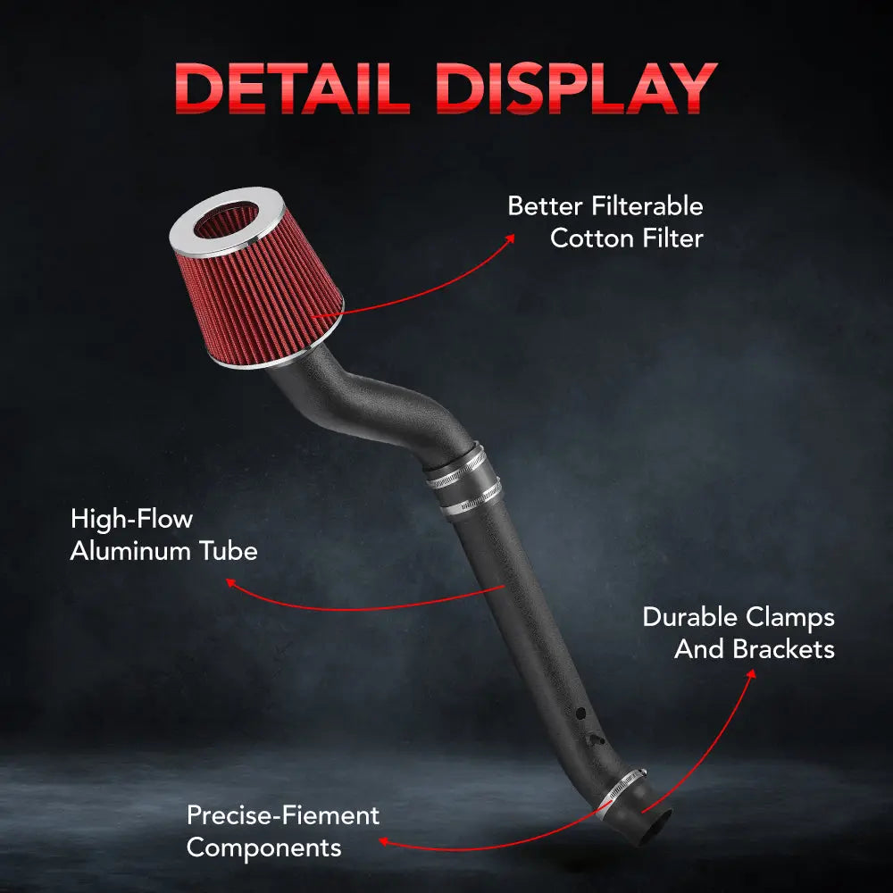 Cold Air Intake Kit for 1996-1998 Honda Civic EX HX Si EX-R 1.6L SOHC Flashark