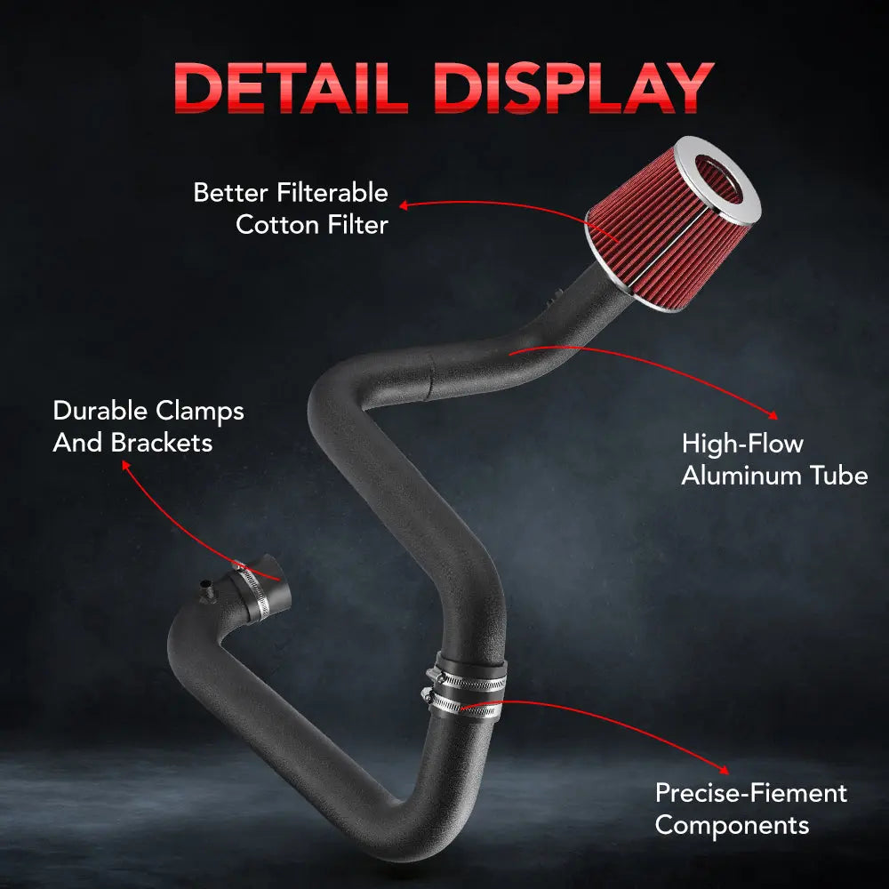 Cold Air Intake Kit for 2001-2005 Honda Civic DX/EX/LX/GX/HX/Si 1.7L 2.0L l4 Naturally Aspirated Flashark