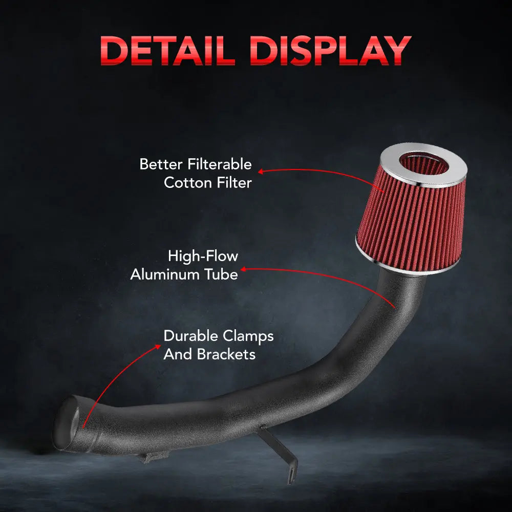 Cold Air Intake Kit for 2002-2007 Subaru Impreza WRX Sedan/Wagon 2.0L & 2.5L Turbocharged Cold Air Intake Kit Flashark