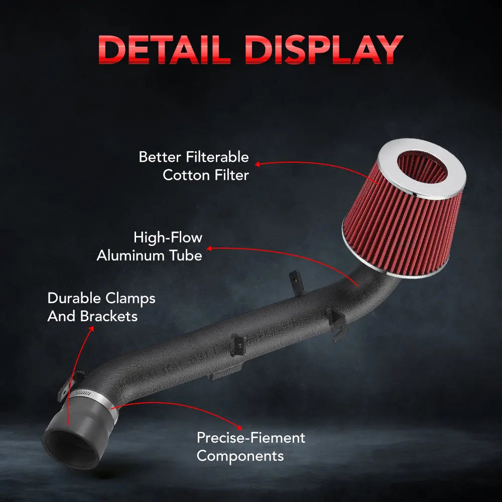 Cold Air Intake Kit for 2006-2011 Toyota Yaris CE/LE/RS/S/Base Hatchback & Sedan 1.5L l4 GAS DOHC Naturally Aspirated Flashark