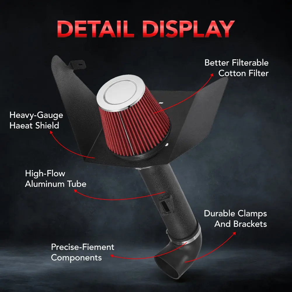 Cold Air Intake Kit for 2010-2011 Camaro 3.6L V6 Flashark