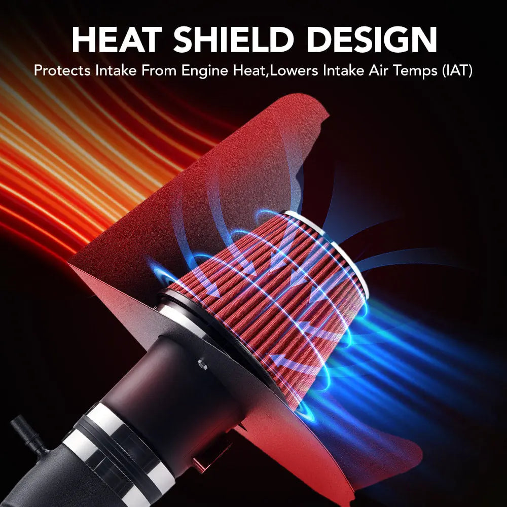 Cold Air Intake Kit for 2016 - 2019 Chevrolet Camaro SS V8-6.2L F/I Engines Flashark