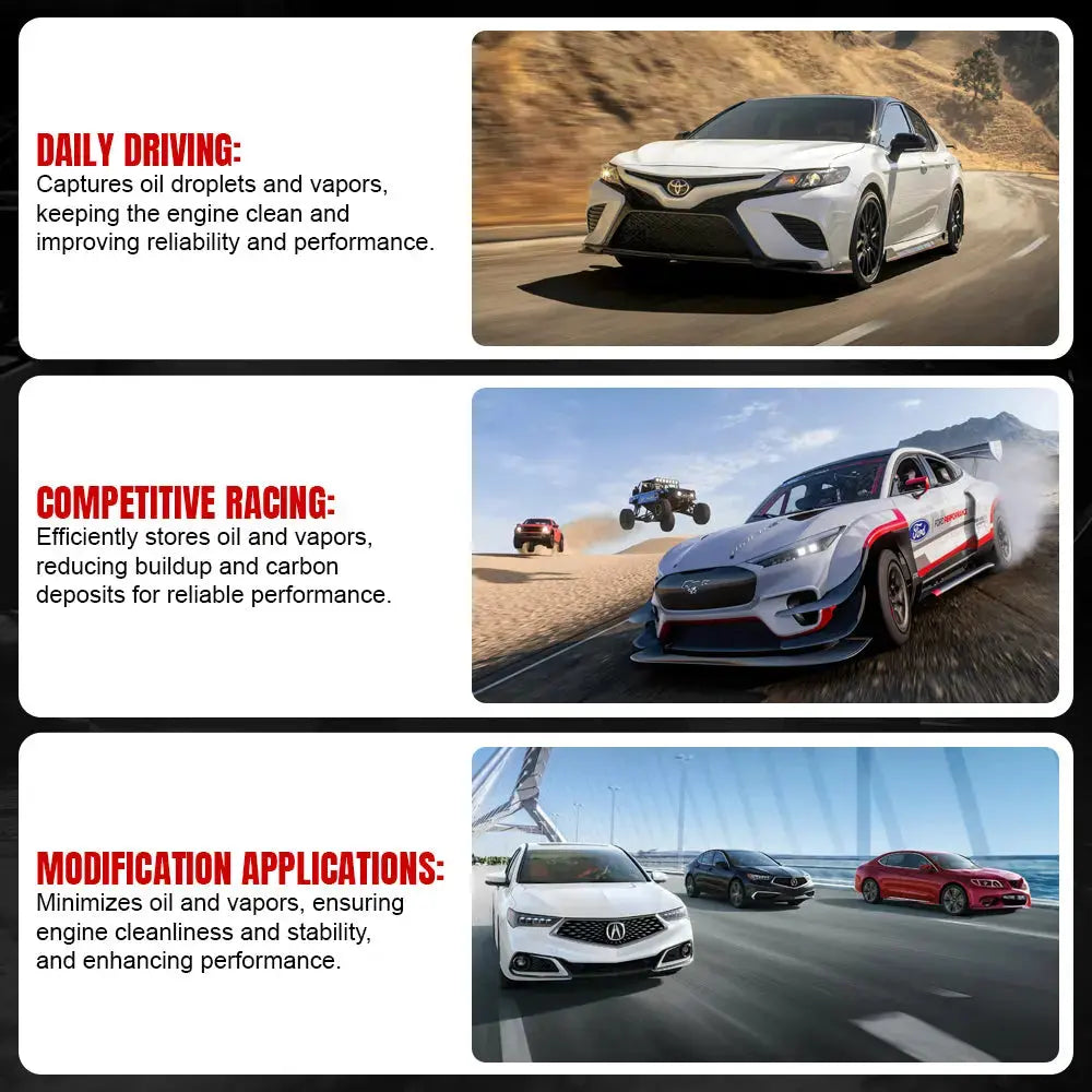 Oil Catch Can for 2003-2006 Nissan 350Z 2004-2007 Infiniti G35 VQ35DE PCV Side Flashark