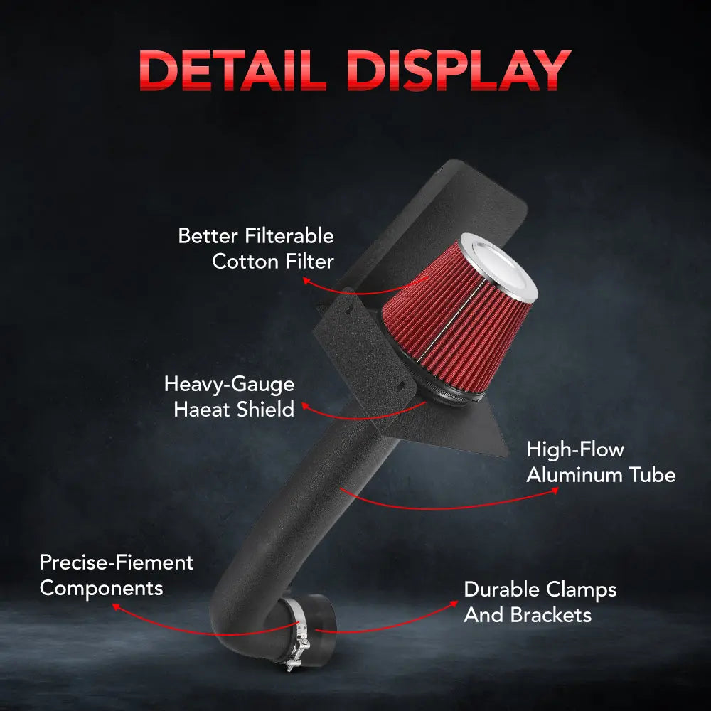 Cold Air Intake for 2009-2014 Yukon Silverado Suburban 4.8 5.3 6.2 Flashark