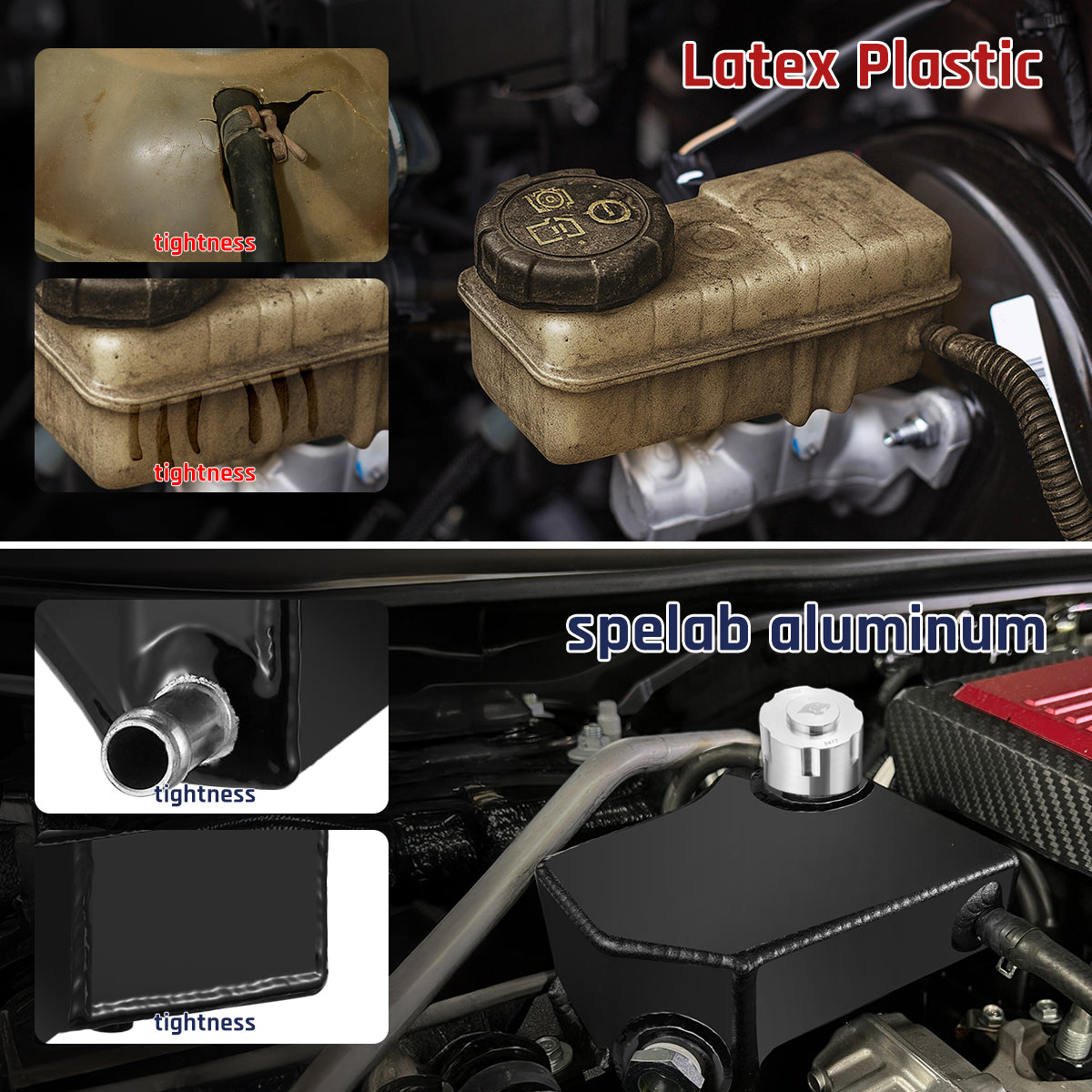 2003–2007 Ford 6.0L Powerstroke Aluminum Coolant Reservoir(No Cap)