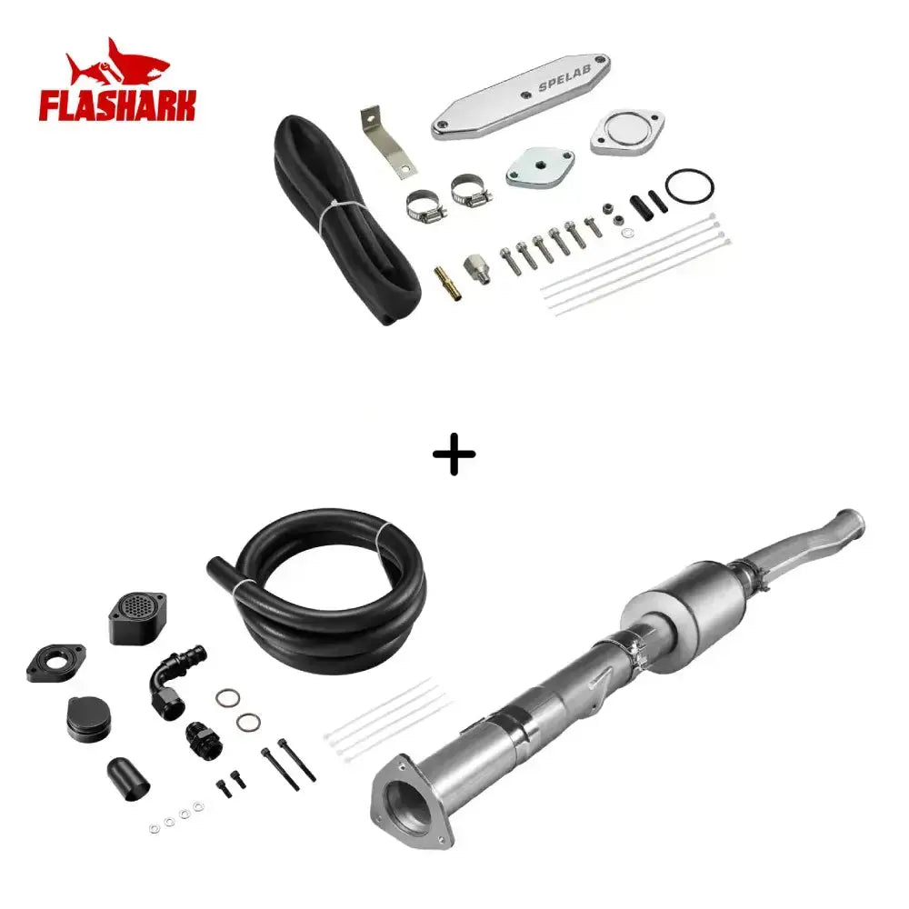 EGR/DPF/CCV/DEF Delete Kit For 2011-2023 6.7L Ford Powerstroke Diesel All-in-One Kit Flashark