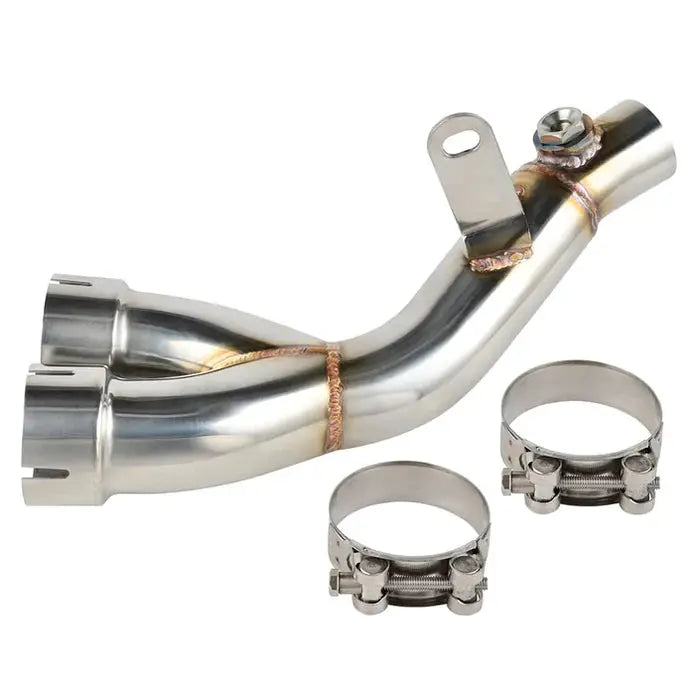 Downpipe Exhaust Y Middle Pipe Exhaust for 2006-2019 Yamaha YZF-R6 R600 Flashark