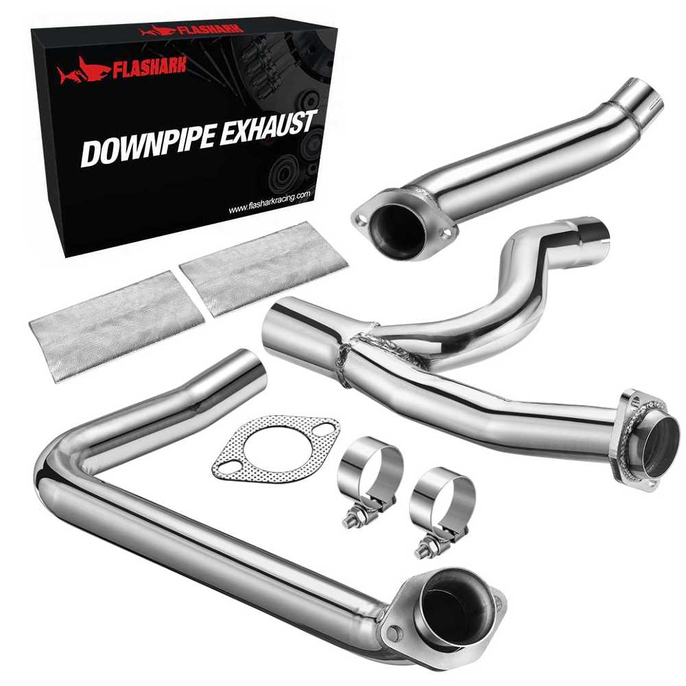 Downpipe Y-Pipe Dual 2" Into Single 2.5" 2012-2018 Jeep Wrangler JK 3.6L V6 Flashark
