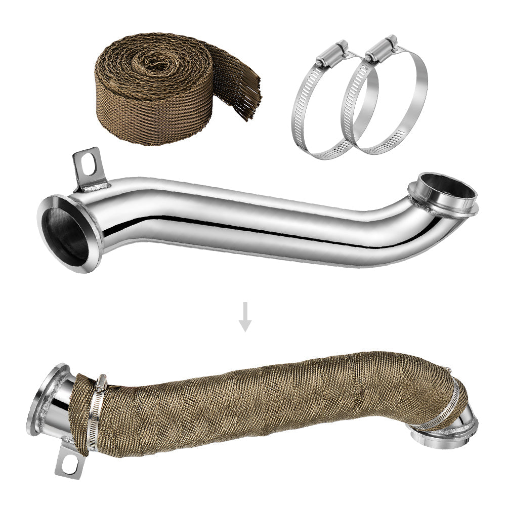 Tubo de escape de bajada para Chevy/GMC 6.6L Duramax LLY/LBZ/LMM Diesel de 3 pulgadas (2004.5-2010)