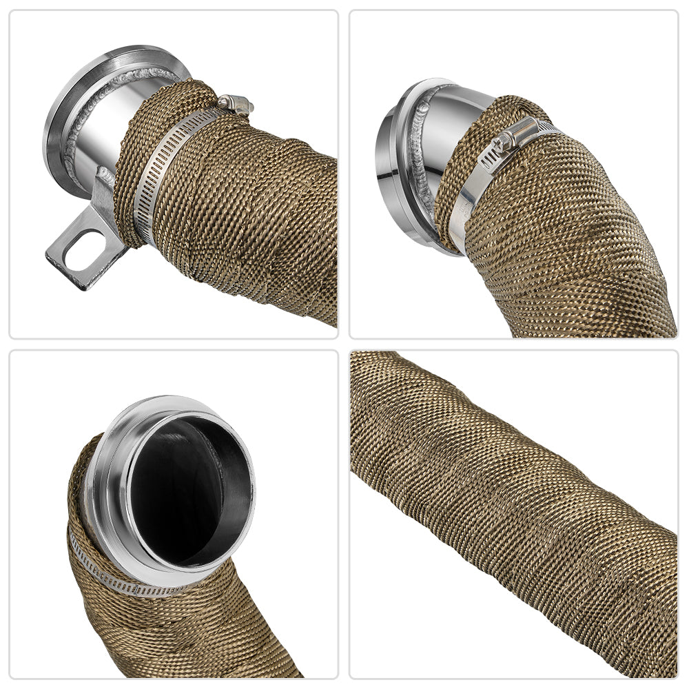 Tubo de escape de bajada para Chevy/GMC 6.6L Duramax LLY/LBZ/LMM Diesel de 3 pulgadas (2004.5-2010)