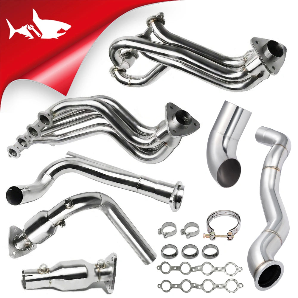 Long Tube Headers & Y-Pipe for 1999-2006 Chevrolet Silverado 1500 / Avalanche 1500丨GMC Sierra 1500丨4.8L / 5.3L / 6.0L V8丨2WD Only