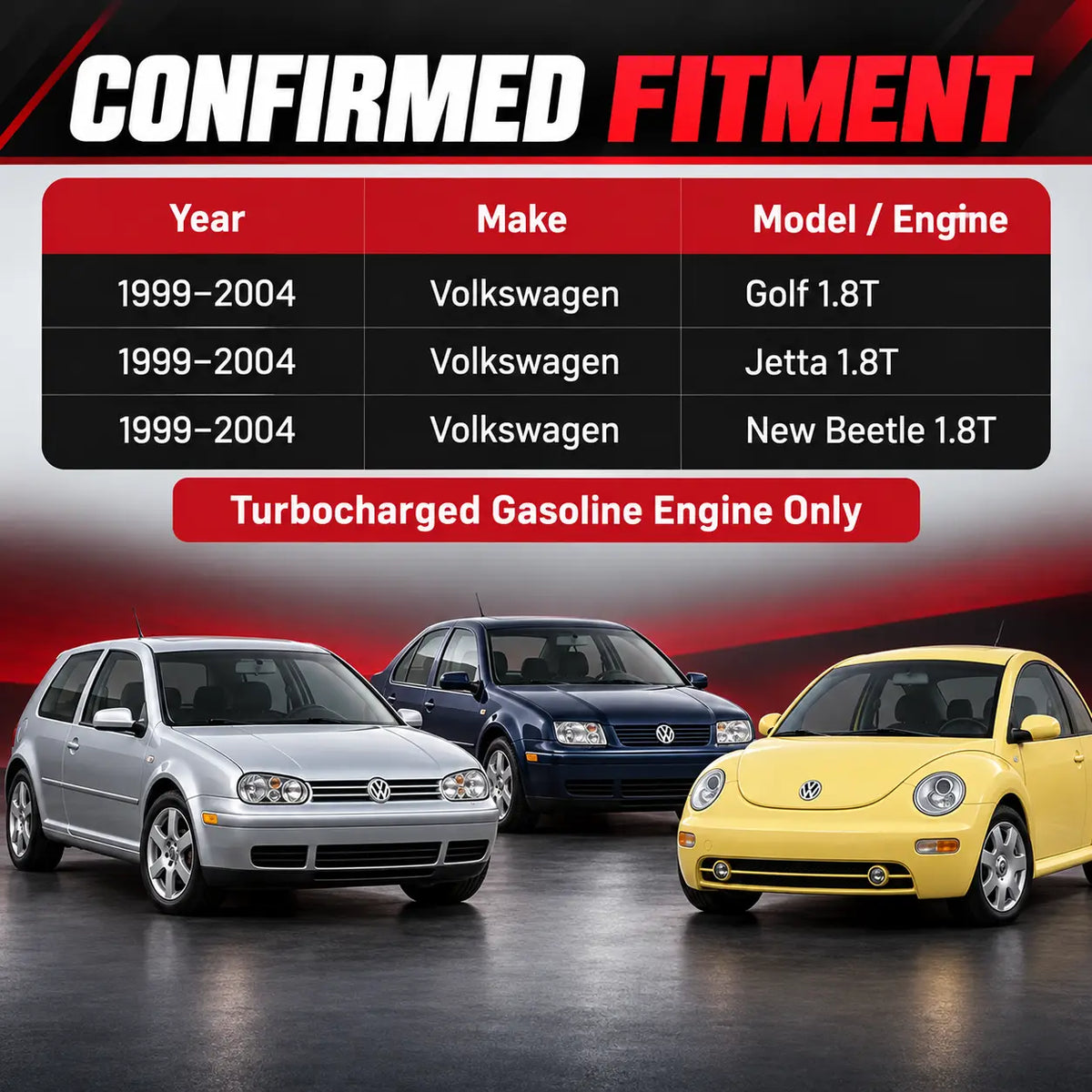Tubo de escape turbo de 3 pulgadas para Volkswagen VW MK4 Golf/Jetta/Beetle 1.8L 1999-2004