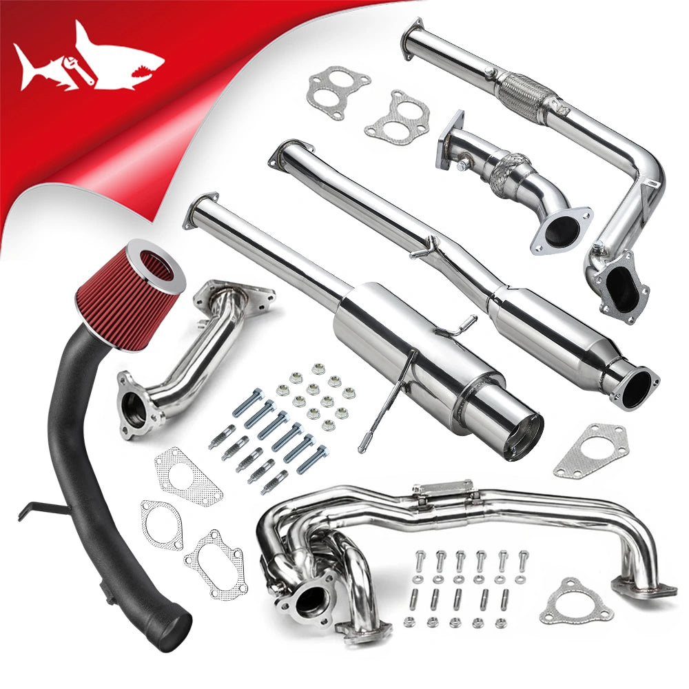 2002-2007 Subaru Impreza WRX/STI Catback Exhaust & Downpipe+Up-pipe丨2.0L / 2.5L H4 AWD 4Door Only