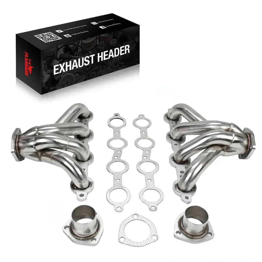 Exhaust Header for 1923-1967 Chevy Small Block LS1 LSX SWAP 350 Block Hugger Flashark