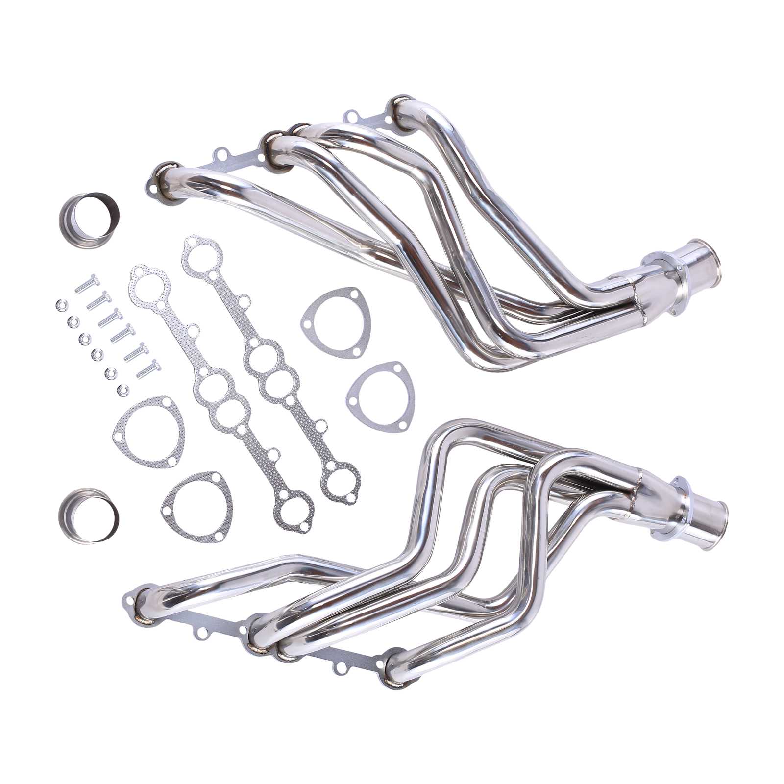 Exhaust Header for 1973-1985 Small Block Chevy GMC Truck Blazer Suburban 1-5/8 2wd/4wd 250/292/307/350/454 4.1L 4.8L 5.0L 5.7L 7.4L Flashark