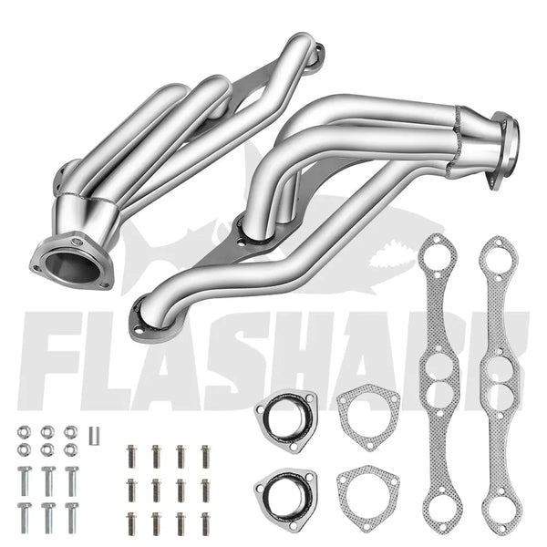 Exhaust Header for 1982-2002 Chevy Small Block Blazer S10 S15 2WD 283, 302, 305, 307, 327, 350, 400 Flashark