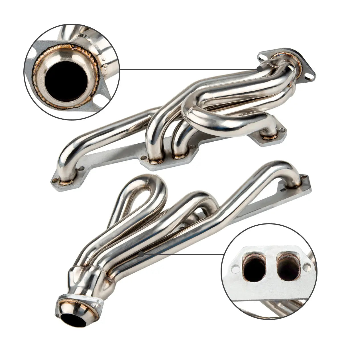 Exhaust Header for 1992-2004 Dodge Dakota Ram 1500 2500 3500 Pickup 5.2L 5.9L Flashark