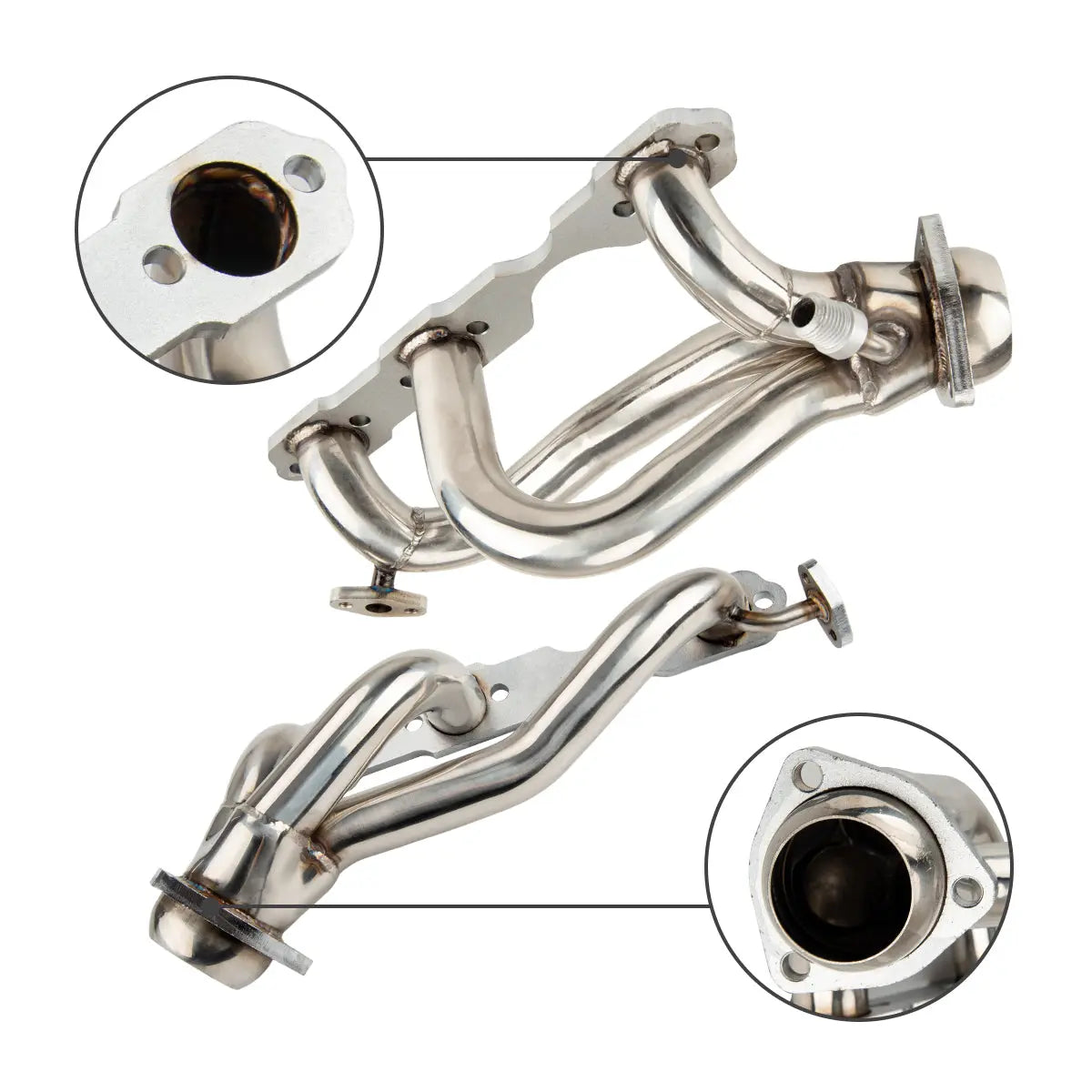 Exhaust Header for 1996-2001 Chevrolet Chevy S10 Blazer GMC Sonoma Jimmy 4.3L V6 4WD Flashark