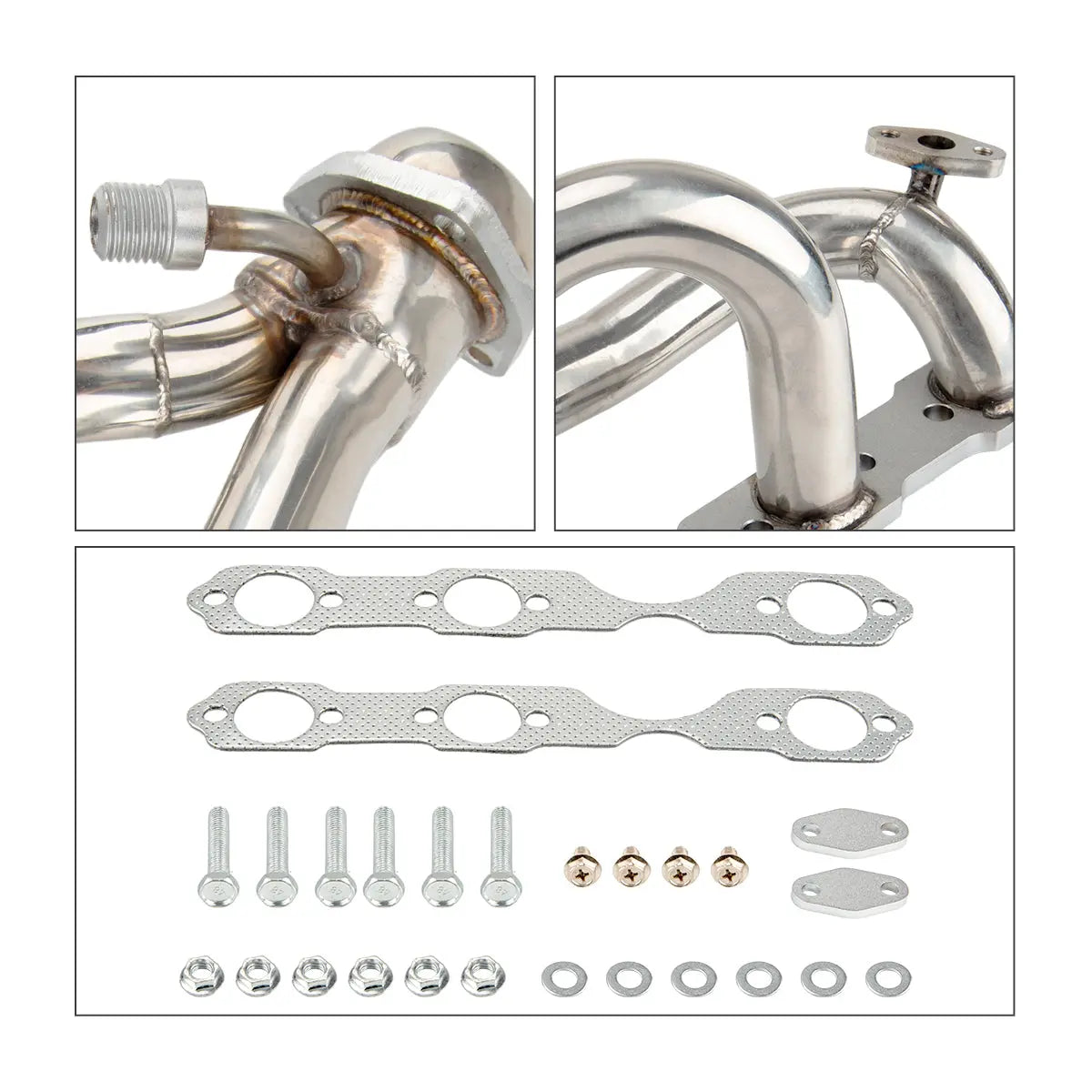 Exhaust Header for 1996-2001 Chevrolet Chevy S10 Blazer GMC Sonoma Jimmy 4.3L V6 4WD Flashark