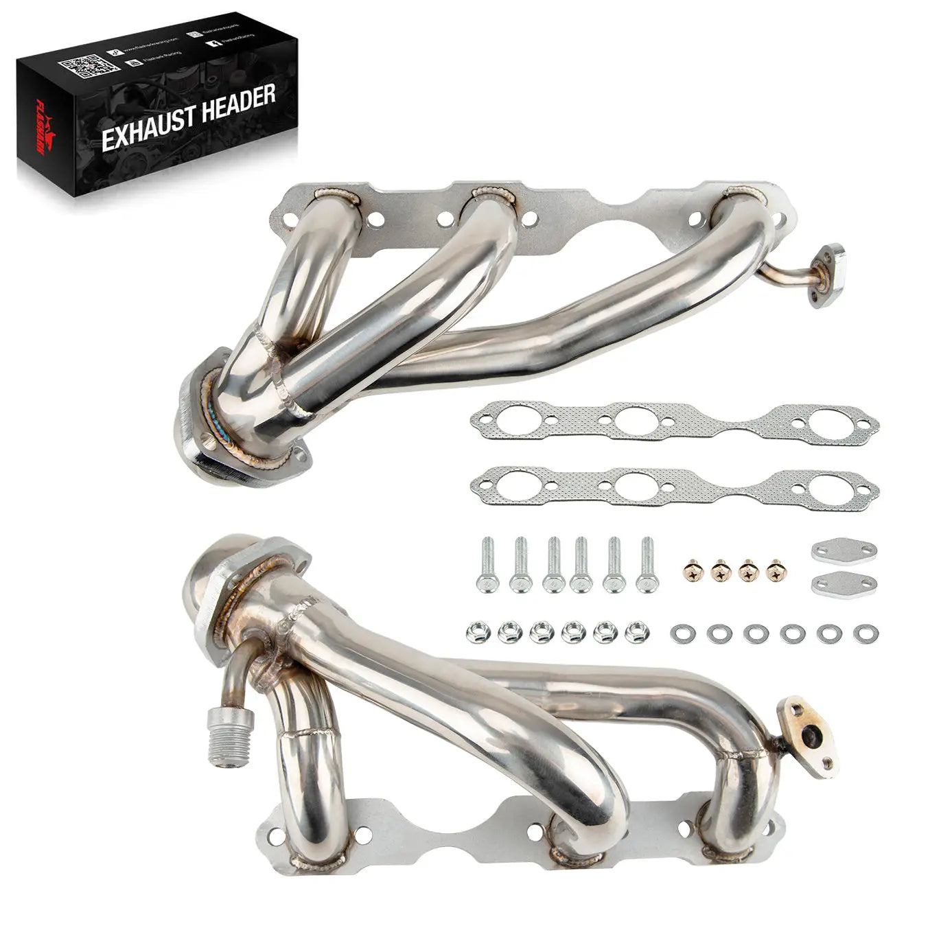 Exhaust Header for 1996-2001 Chevrolet Chevy S10 Blazer GMC Sonoma Jimmy 4.3L V6 4WD Flashark