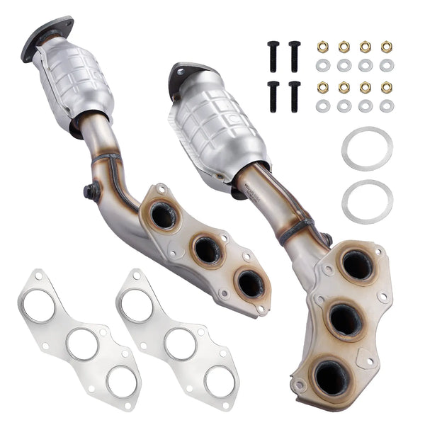 Exhaust Manifold Catalytic Converter Kit for 2006 - 2017 Lexus IS250/IS350/GS350/RC350 2.5L/3.5L V6 2PC Flashark