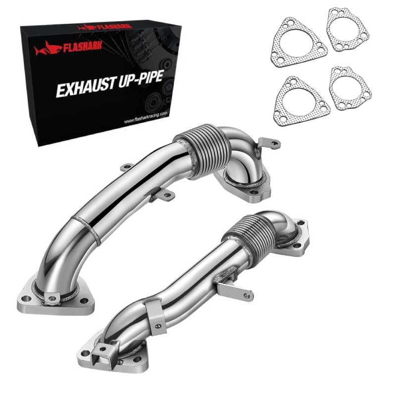 Exhaust Up-Pipe for 2017-2023 L5P 6.6L Duramax Sierra/Silverado 2500 3500 Flashark