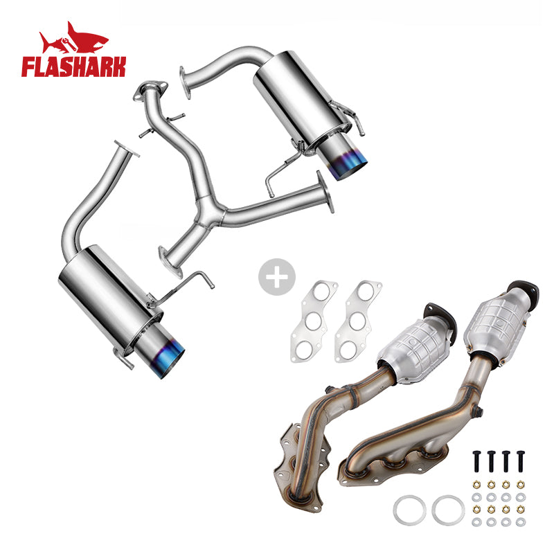 Catback Exhaust System For 2006-2013 Lexus IS250 IS350 V6 Sedan w/ Burnt Tip