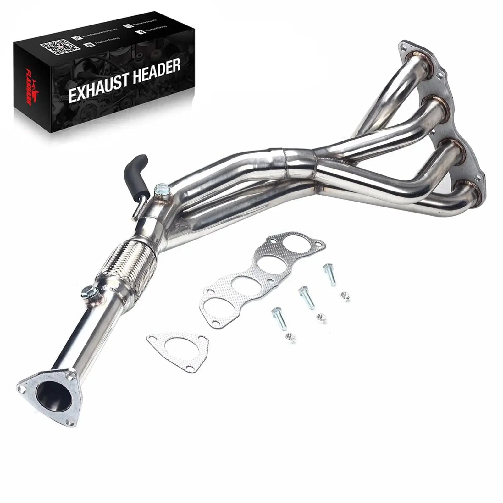 DNA Motoring Exhaust Manifold Gasket Set For 2003-2007 Honda Accord 2.4L – Aluminum/Graphite