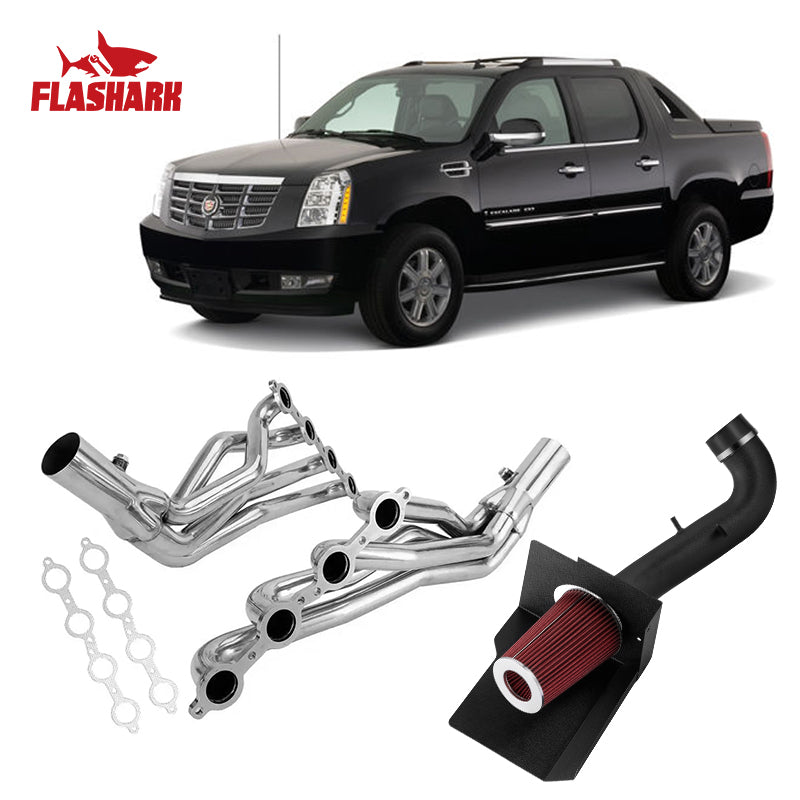 Long Tube Headers for 2007-2014 Chevy Silverado/Suburban/Tahoe  GMC Sierra/Yukon Cadillac Escalade 4.8L/5.3L/6.0L/6.2L Vortec