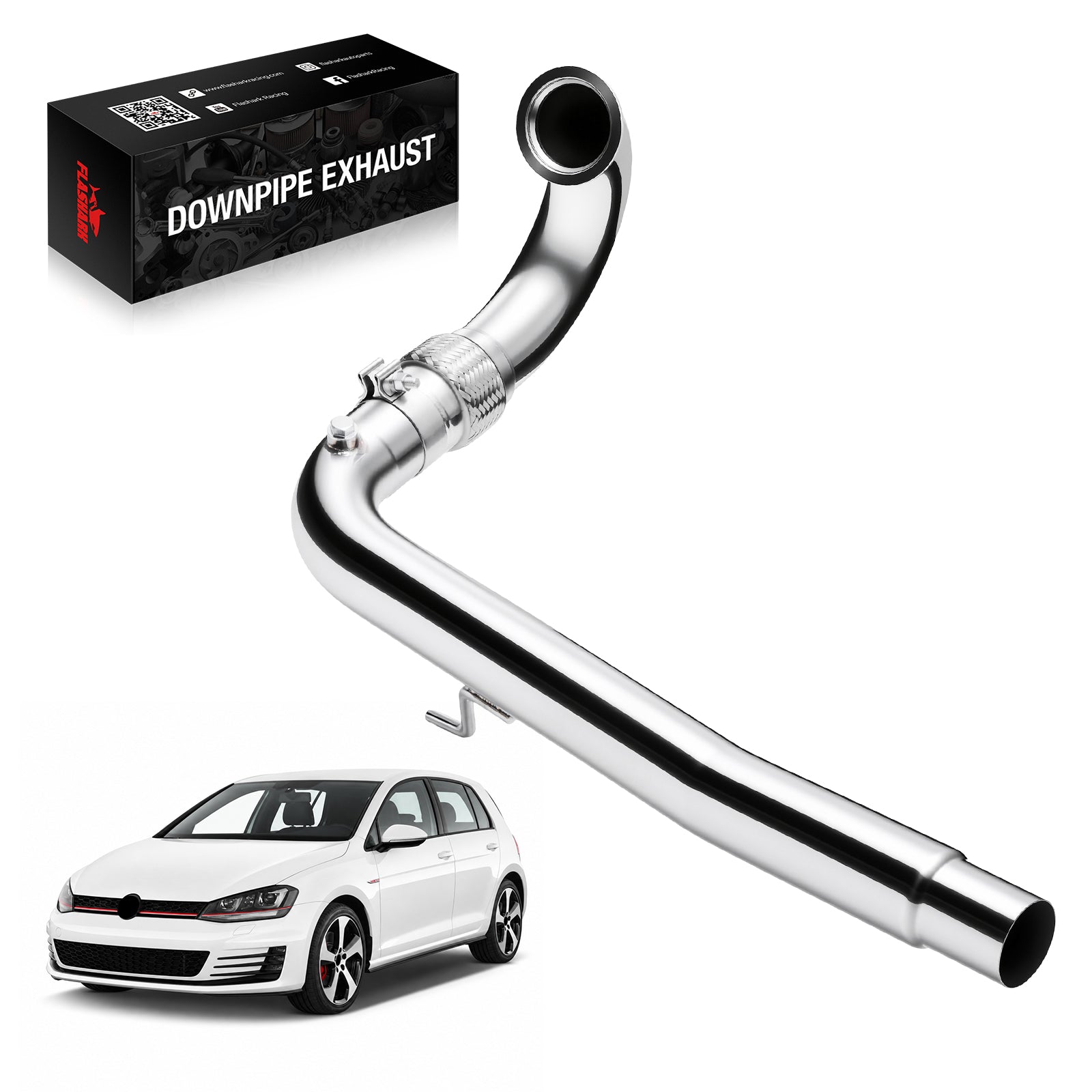 Downpipe Exhaust for 2012-2015 VW Golf GTI MK7 2.0T 3 Inches Pipe Bolt on