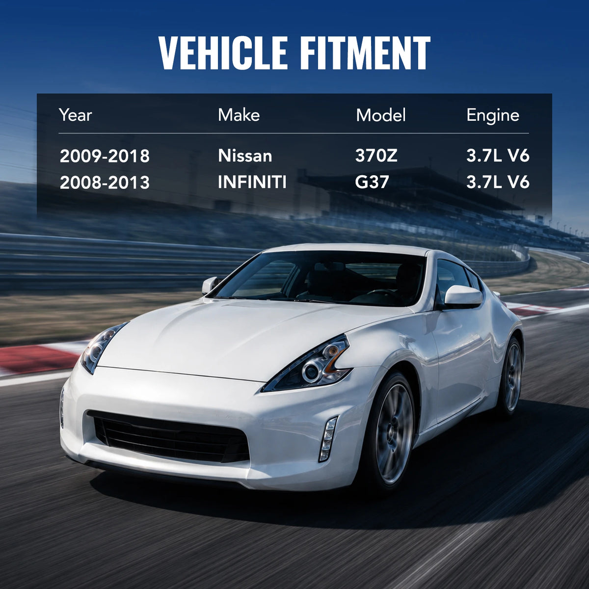 Tubos de escape/tubos de prueba para Nissan 370z Infiniti G37 Z34 2008-2018