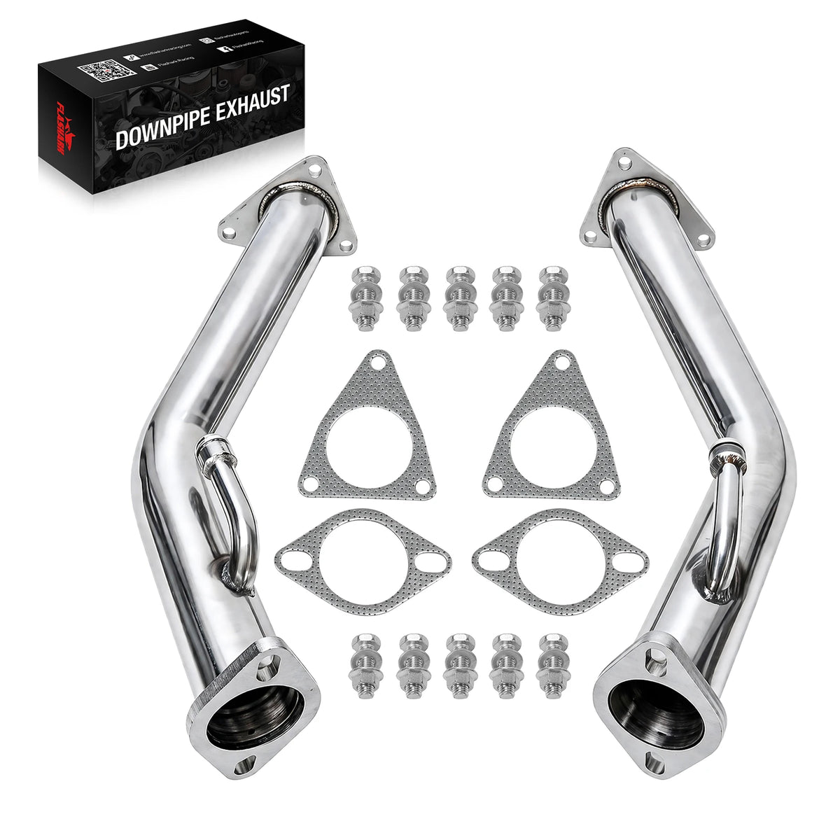 Flashark Catless Test Pipes for 2008–2013 Infiniti G37 3.7L V6 (VQ37VHR)