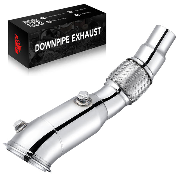 Flashark Racing Downpipe Exhaust for 2011–2017 BMW 528i N20 (F10)