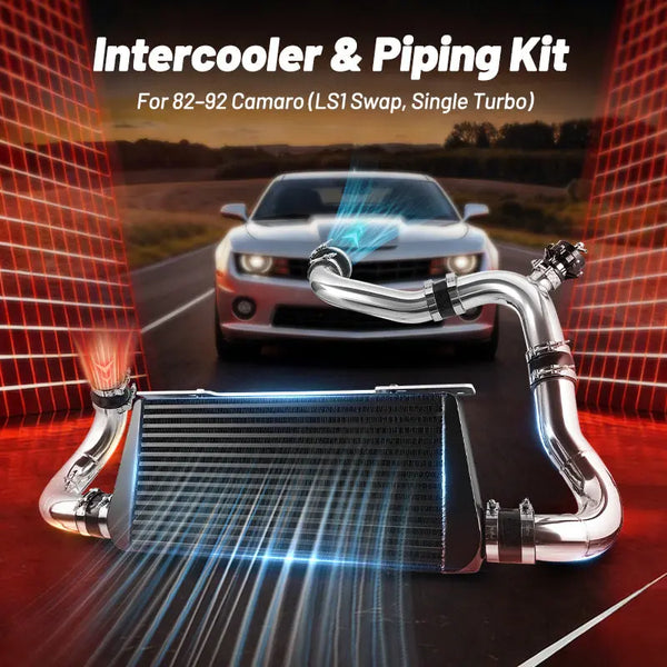 Flashak Intercooler Piping Pipe Tube BOV Kit for 82-92 Chevrolet Camaro LS1 Engine Swap Flashark