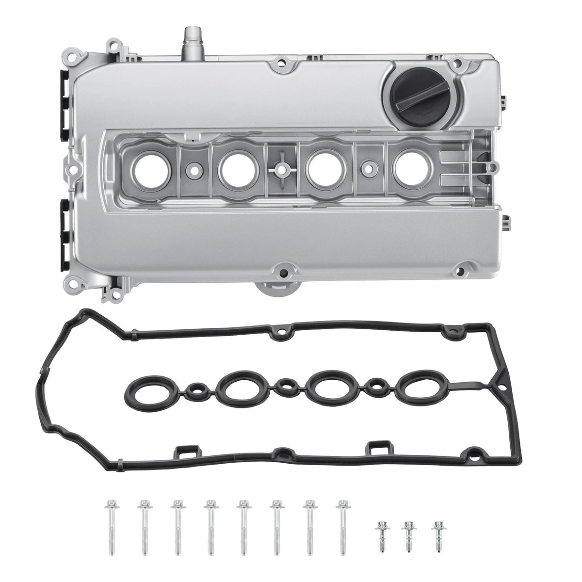 Flashark Aluminum Valve Cover Kit with Gasket & Bolts for 2011–2016 Chevy Cruze 1.8L Flashark