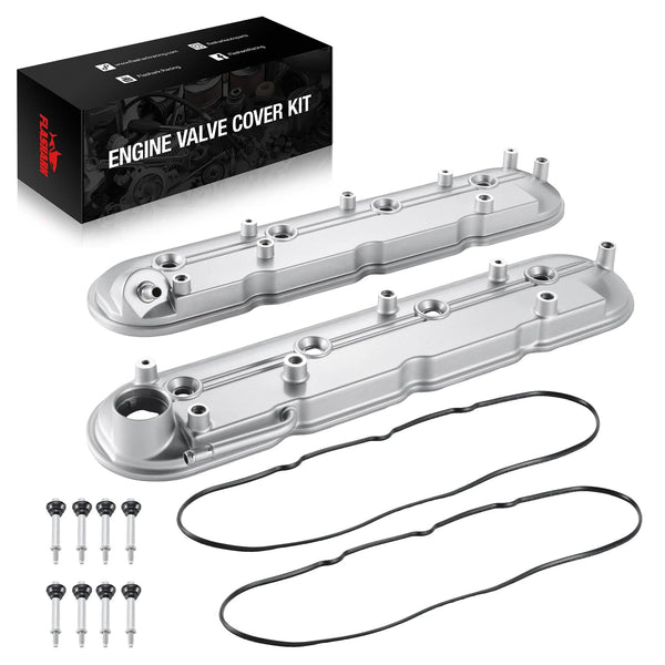 Flashark Aluminum Valve Cover Set with Gaskets & Bolts for GM LS V8 4.8L–6.2L Flashark