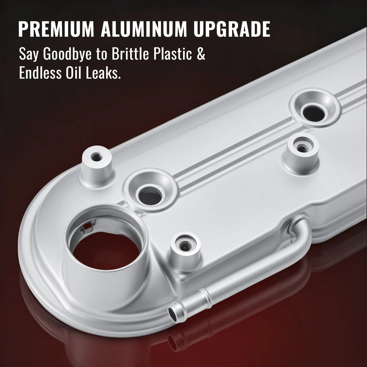 Flashark Aluminum Valve Cover Set with Gaskets & Bolts for GM LS V8 4.8L–6.2L Flashark