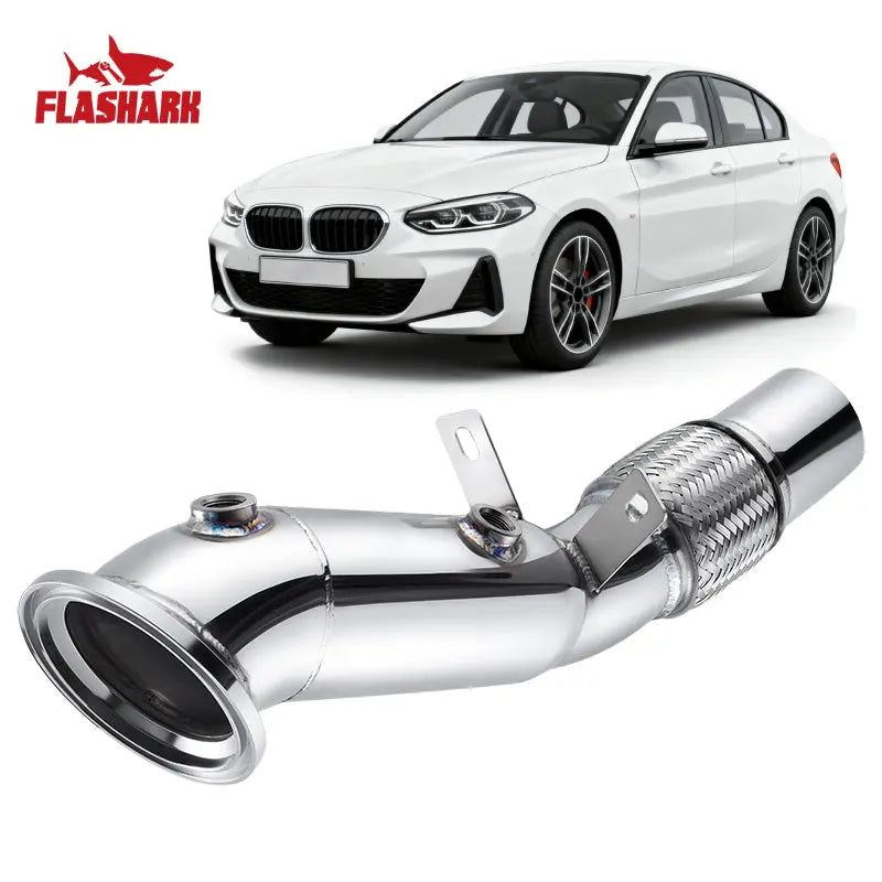 Flashark Racing Catless Downpipes for 2016-2021 BMW B48 (G/F Chassis) 120i/220i/230i/320i/330e/330i/420i/430i/630i/730i & xDrive Flashark