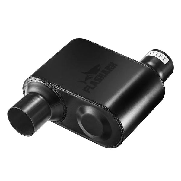 Flashark Super 10 Series 2.5" 3.0" Offset In Offset Out Exhaust Muffler