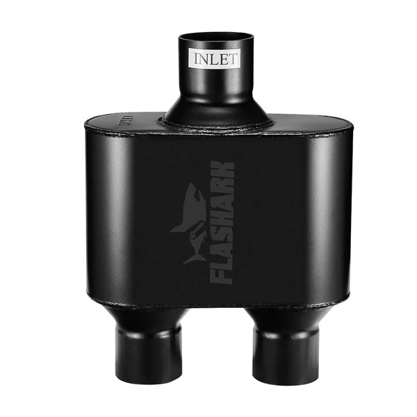 Flashark Super 10 Series Center In Dual Out Exhaust Muffler